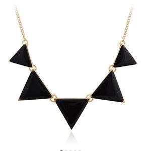 Black and Gold Statement Necklace